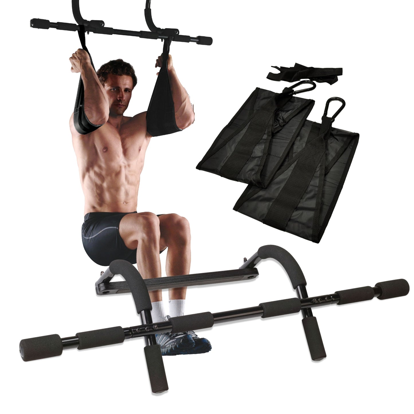 Doorway Pull-Up Bar & Ab Sling Bundle