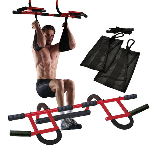 Heavy-Duty Doorway Pull-Up Bar & Ab Sling Bundle