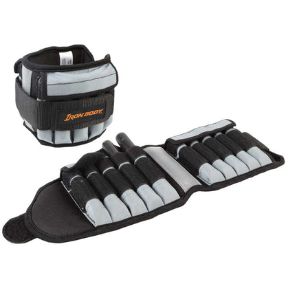 Deluxe Adjustable Ankle Weights, Available in 5 lb. (2 x 2.5 lb.) or 10 lb. Pairs (2 x 5 lb.)