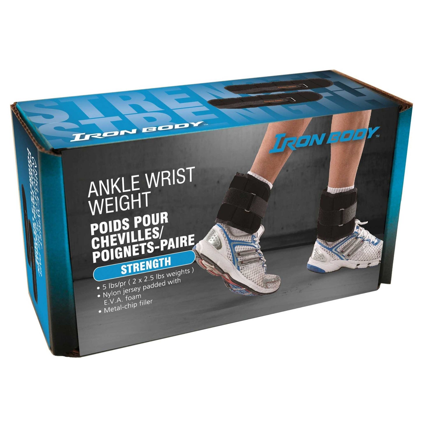 Ankle or Wrist Weights, 2 lb. (2 x 1 lb.) or 5 lb. (2 x 2.5 lbs.) Pairs