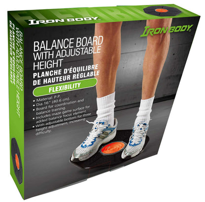 Balance Board, Adjustable Height, Includes Maze Game