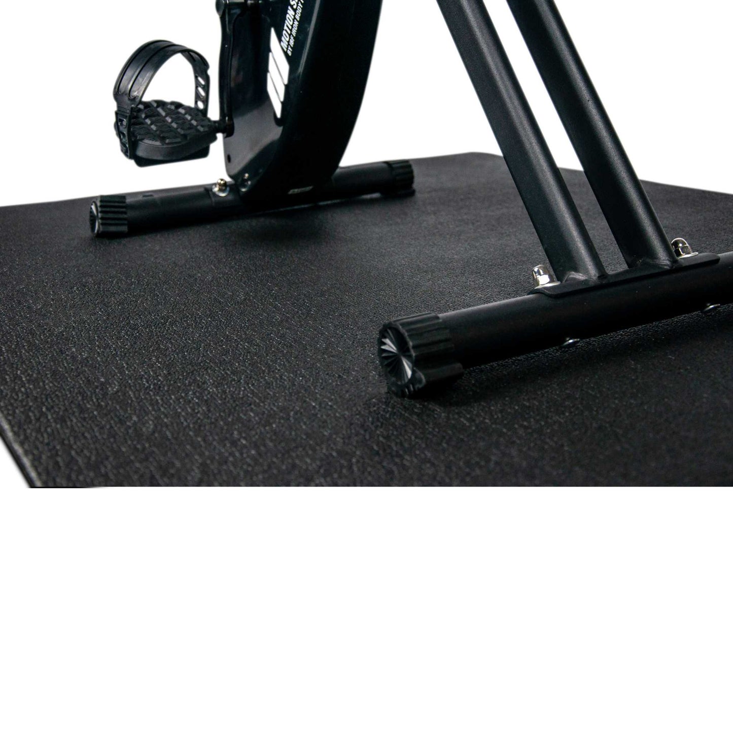 IBF Heavy-Duty Floor Mat for Exercise Bikes & Cardio Equipment, Black, 4’ x 3’