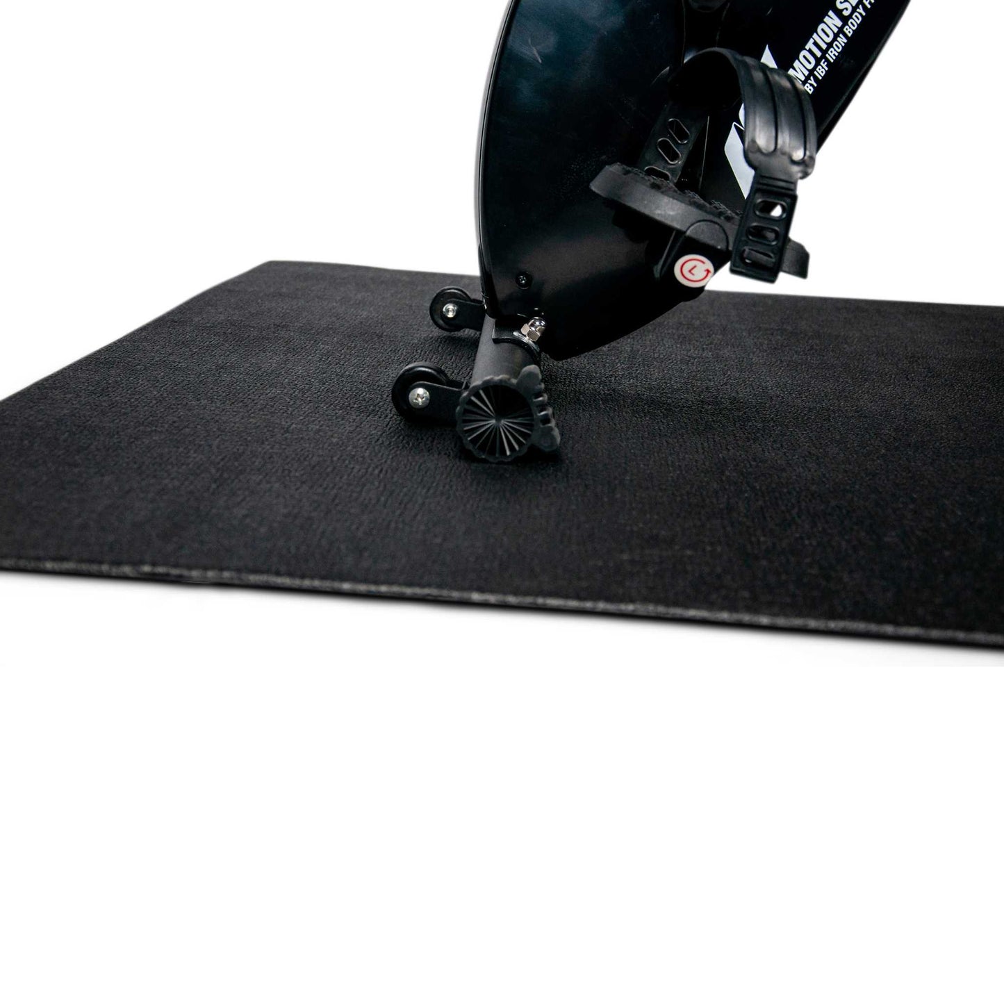 IBF Heavy-Duty Floor Mat for Exercise Bikes & Cardio Equipment, Black, 4’ x 3’