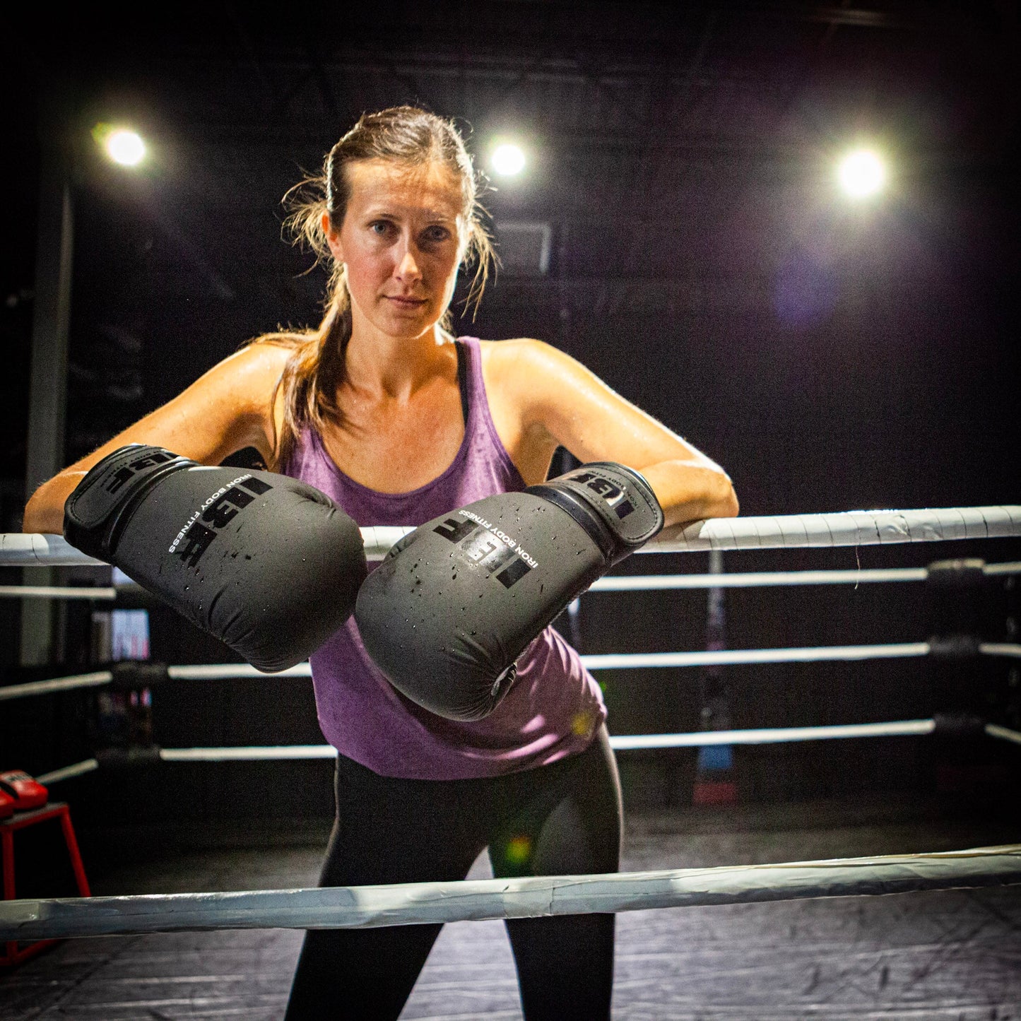 IBF Blackout Series Black Boxing Gloves, All Sizes Available