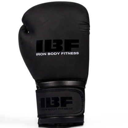 IBF Blackout Series Black Boxing Gloves, All Sizes Available