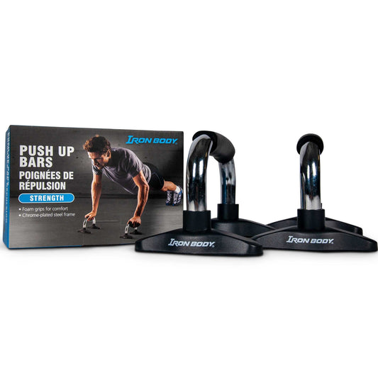 Chrome-Plated Push-Up Bars, Non-Slip