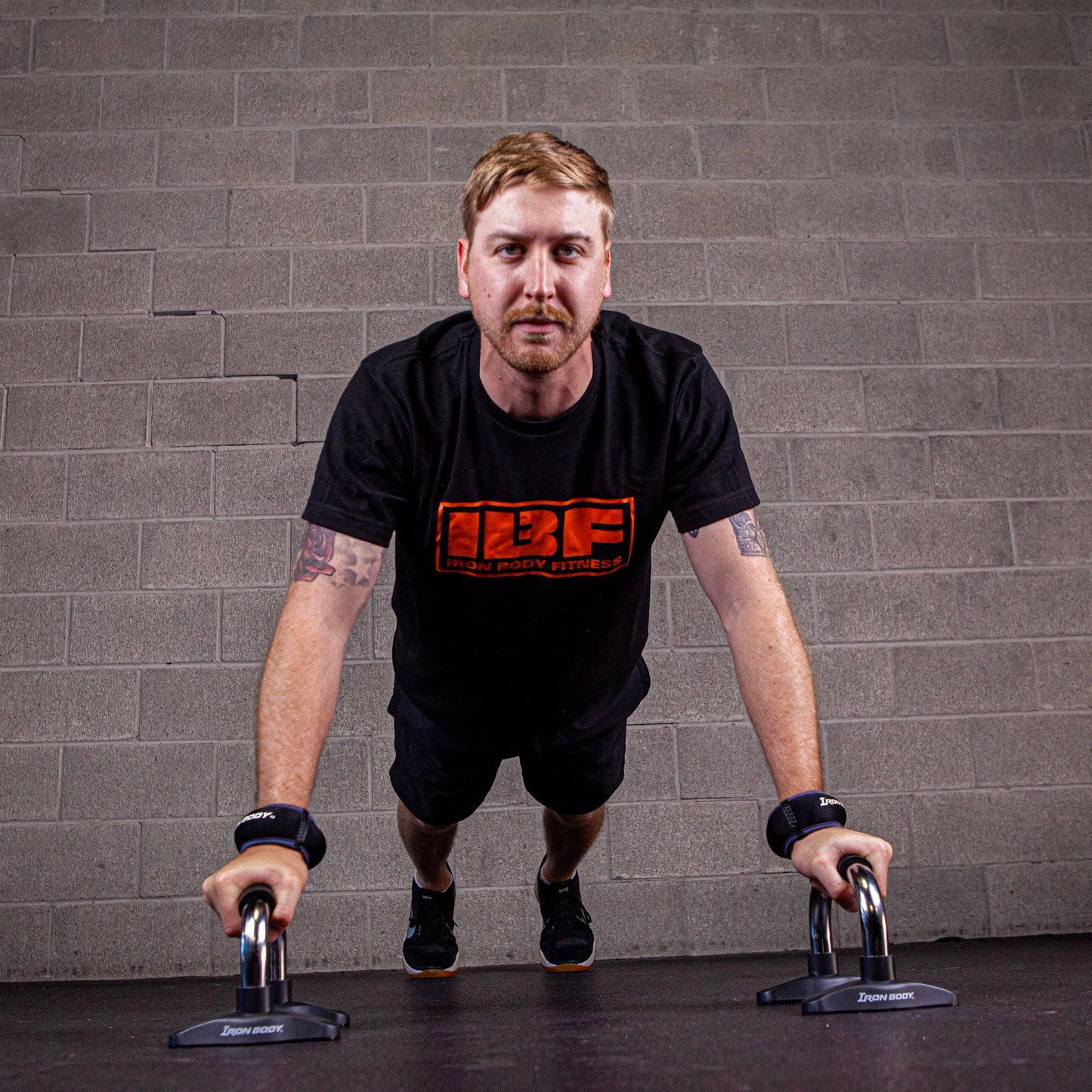 Chrome-Plated Push-Up Bars, Non-Slip