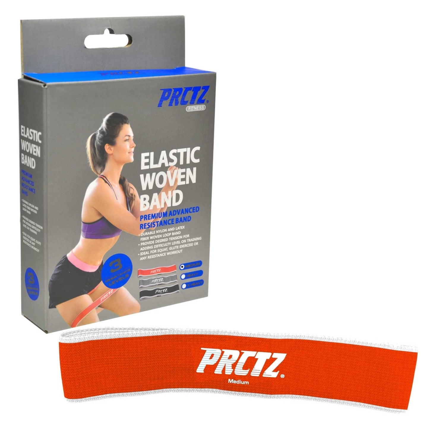 Elastic Woven Resistance Bands, Available in Medium & X-Heavy Resistance