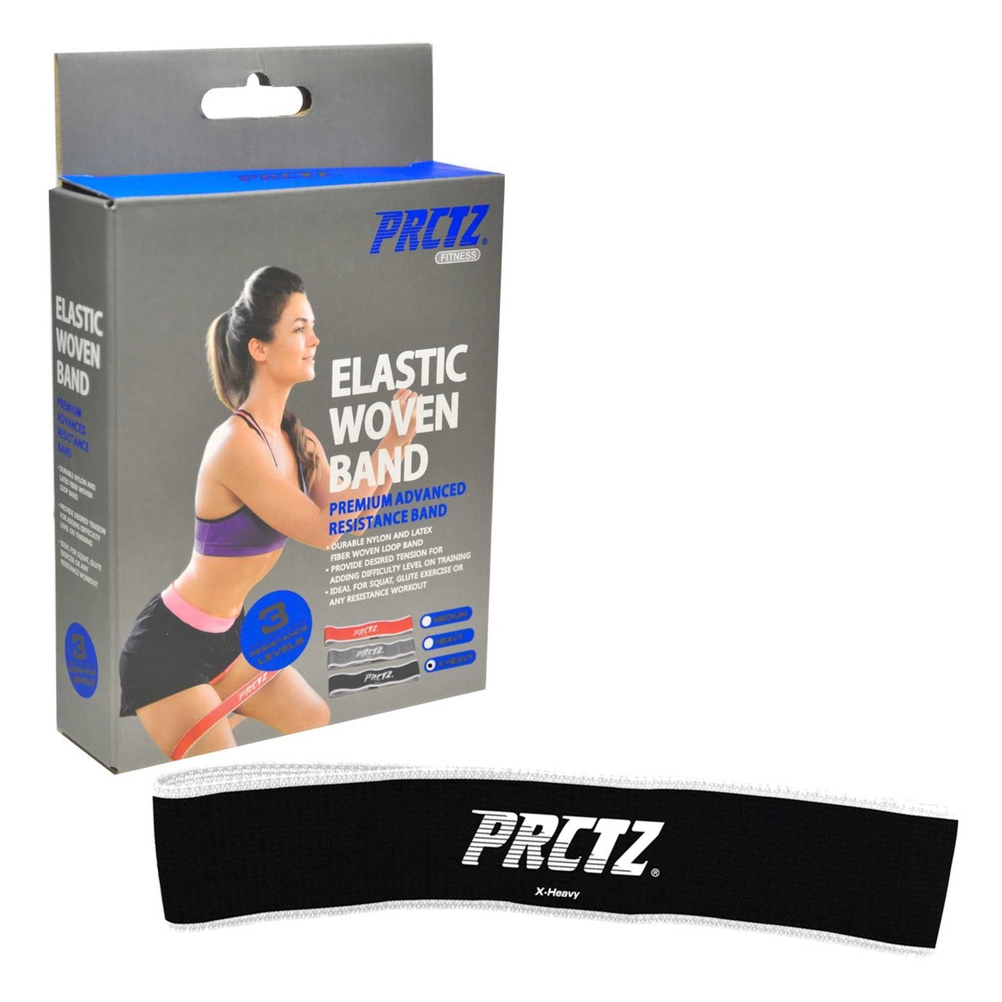 Elastic Woven Resistance Bands, Available in Medium & X-Heavy Resistance