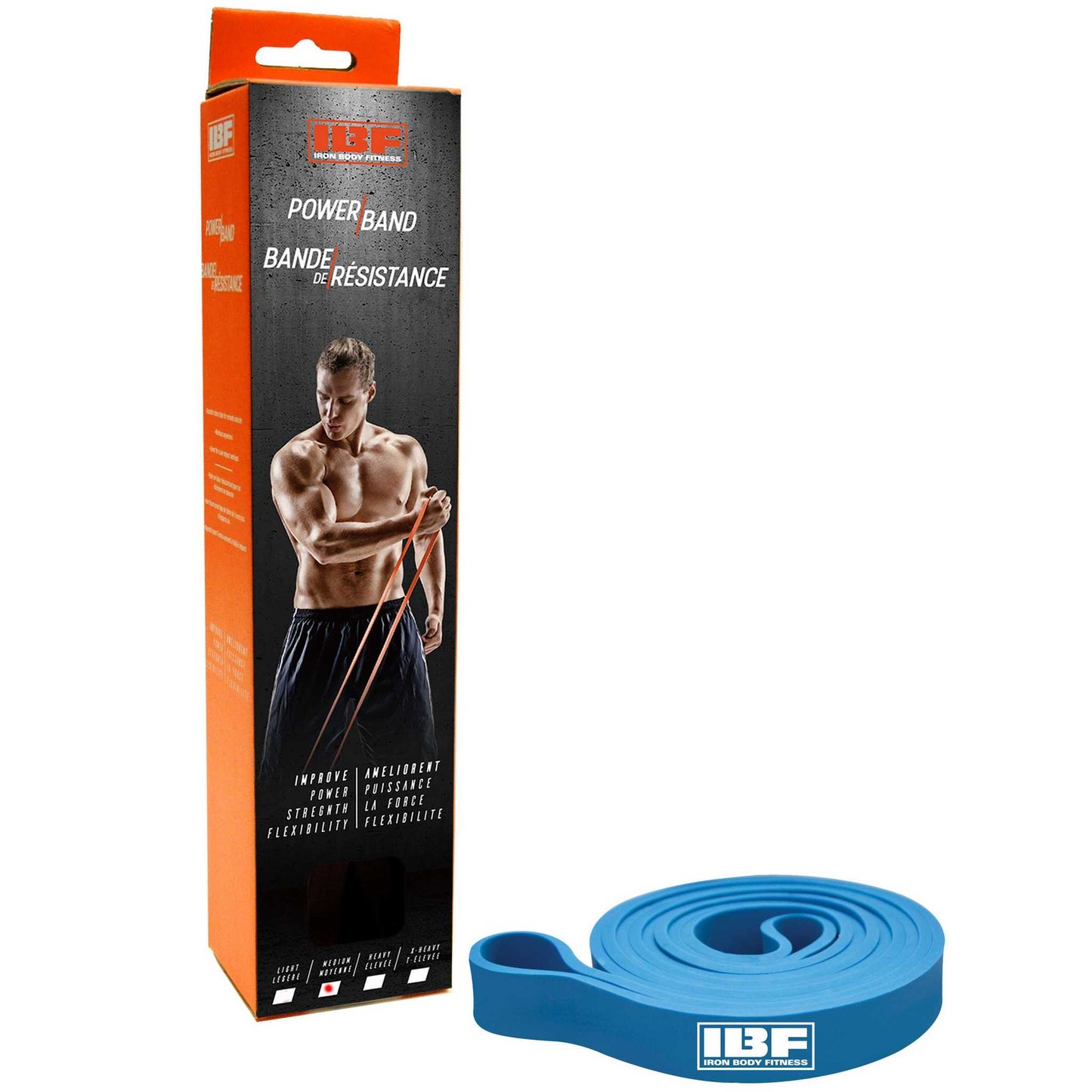 IBF Power Bands, Available in Light, Medium, Heavy & X-Heavy Resistance