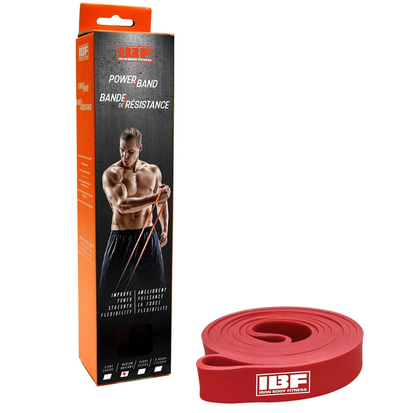 IBF Power Bands, Available in Light, Medium, Heavy & X-Heavy Resistance