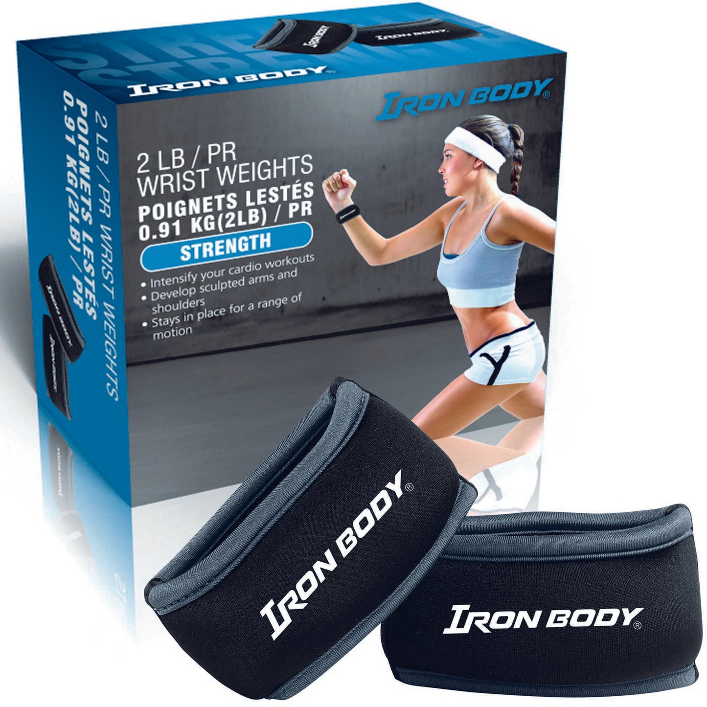 Slip-On Wrist Weights, 2 lb. Pair (2 x 1 lb.)