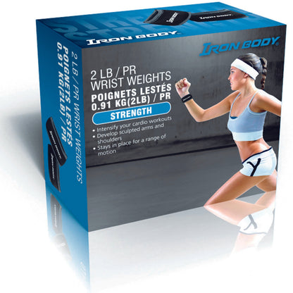 Slip-On Wrist Weights, 2 lb. Pair (2 x 1 lb.)