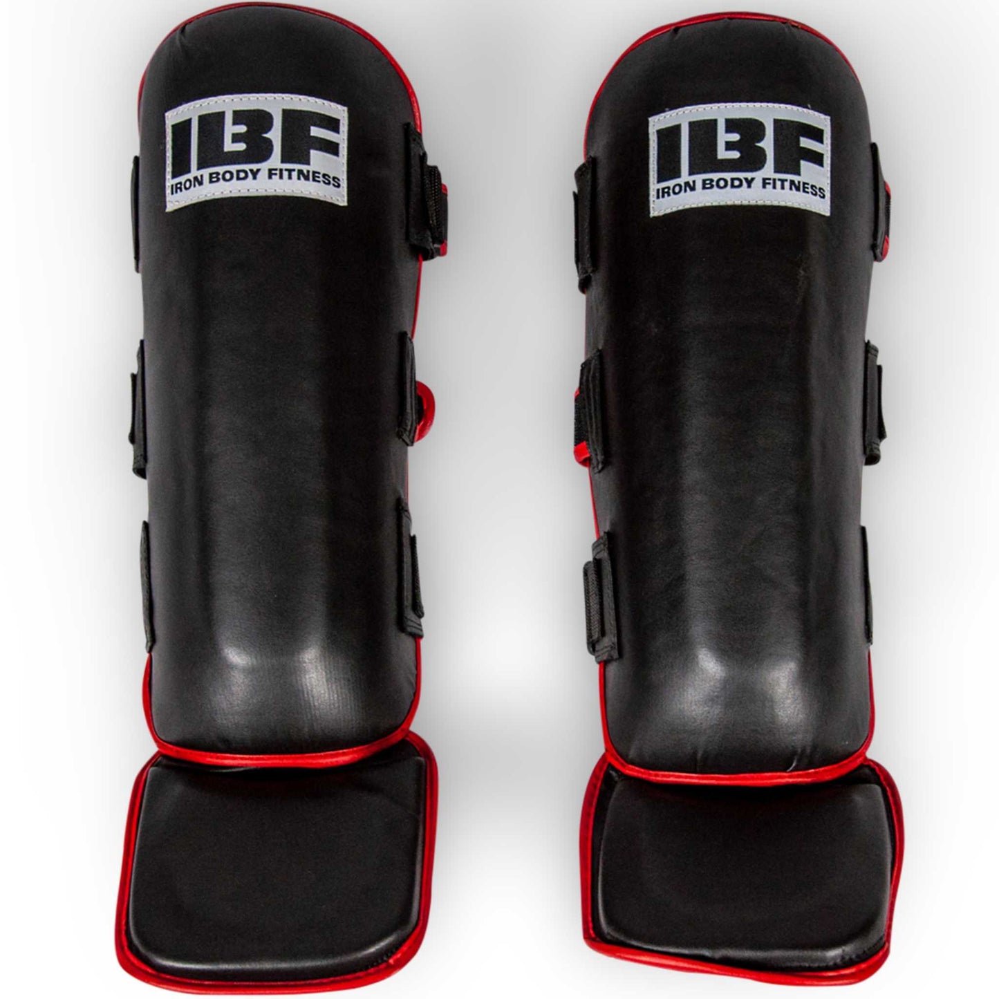 IBF MMA Shin Guards, Kick Pads for Muay Thai & Kickboxing, Available in Two Sizes
