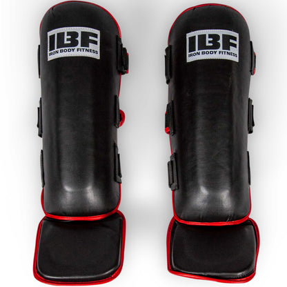 IBF MMA Shin Guards, Kick Pads for Muay Thai & Kickboxing, Available in Two Sizes