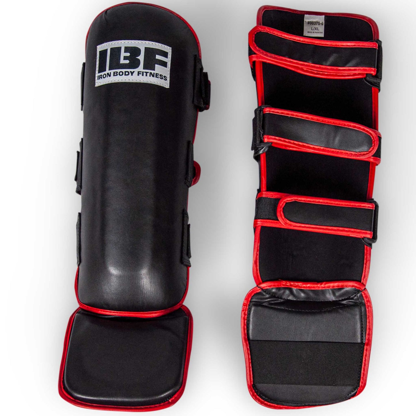 IBF MMA Shin Guards, Kick Pads for Muay Thai & Kickboxing, Available in Two Sizes