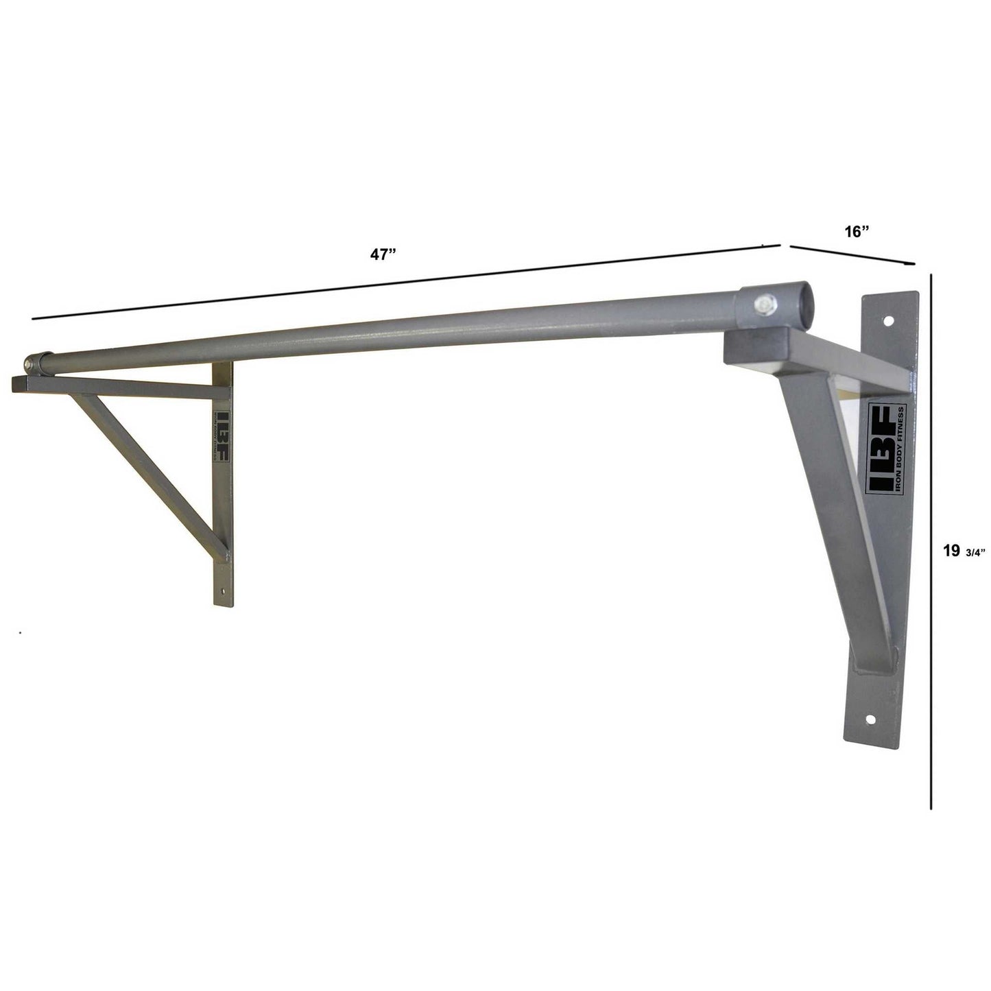 Wall-Mounted Pull-Up Bar, Heavy-Duty Steel, Home or Commercial Use