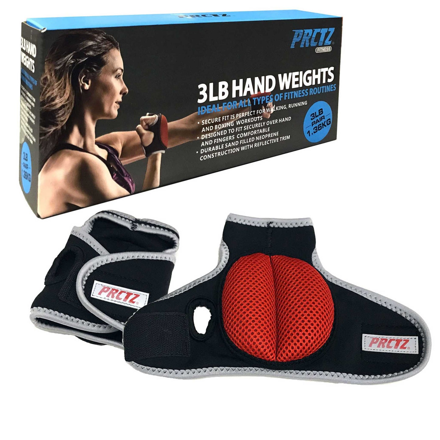 3 lb. Weighted Gloves, Pair (2 x 1.5 lbs.)